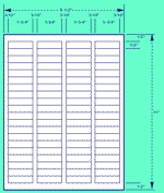 1 3/4" X 1/2" Laser Labels For Table Top Printers