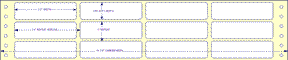 3.2" X 7/8" Cheshire Labels Pin Feed Labels (EDP)