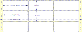 3 1/2" X 1 7/16" Pin Feed Labels (EDP)