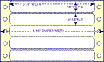 3 1/2" X 7/16" Pin Feed Labels (EDP)