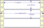 4" X 15/16" Pin Feed Labels (EDP)