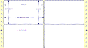 5" X 2 15/16" Pin Feed Labels (EDP)