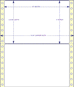 6" X 3 15/16" Pin Feed Labels (EDP)