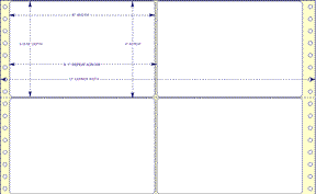 6" X 3 15/16" Pin Feed Labels (EDP)