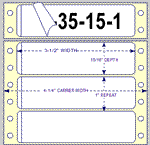 3 1/2" X 15/16" (PIGGYBACK) Non-Image Producing Liner 3 1/2" X 15/16" (PIGGYBACK) Non-Image Producing Liner