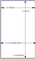 3" X 5"  TT-Labels No Perf On Rolls