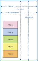 4" X 6 1/2"  Color Labels In 5 Stock Colors TT-Labels Perfed On