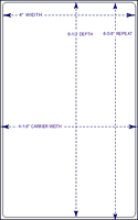 4" X 6 1/2"  DT-Labels Perfed On Rolls