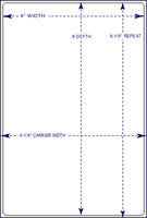 4" X 6"  Perforated Industrial Grade Direct Thermal Labels | 4" OD | 1" Core Rolls