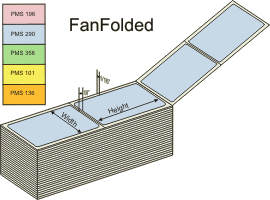 4" X 6"  TT-Labels Perfed Fan Folded