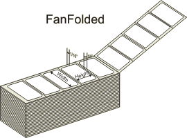 3" X 2"  TT-Labels Perfed Fan Folded