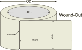 4" X 6 1/2"  TT-Labels Perfed On Rolls